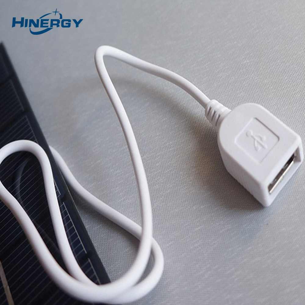 Мини-солнечная панель Hinergy с выходным разъемом Micro USB, зарядное устройство для телефона