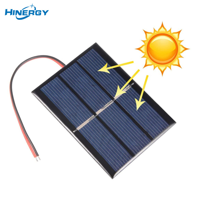 Hinergy DIY подключение солнечной батареи 1 В 1,5 В 2 В 3 В 4 В 5 В 6 В 12 В 18 В подключение постоянного тока Проводная мини-солнечная панель 